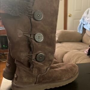 Ugg Brown Button-Up Boots